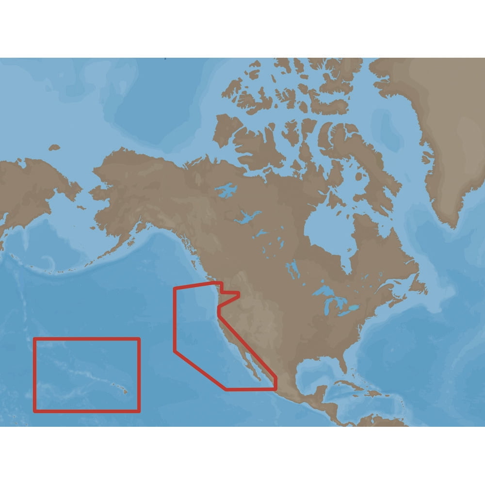 C-MAP MAX NA-M024 - U.S. West Coast & Hawaii - SD&trade; Card