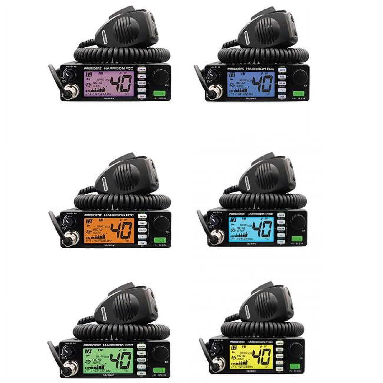 President Electronics Harrison Black AM/FM FCC CB Radio w/ Mic