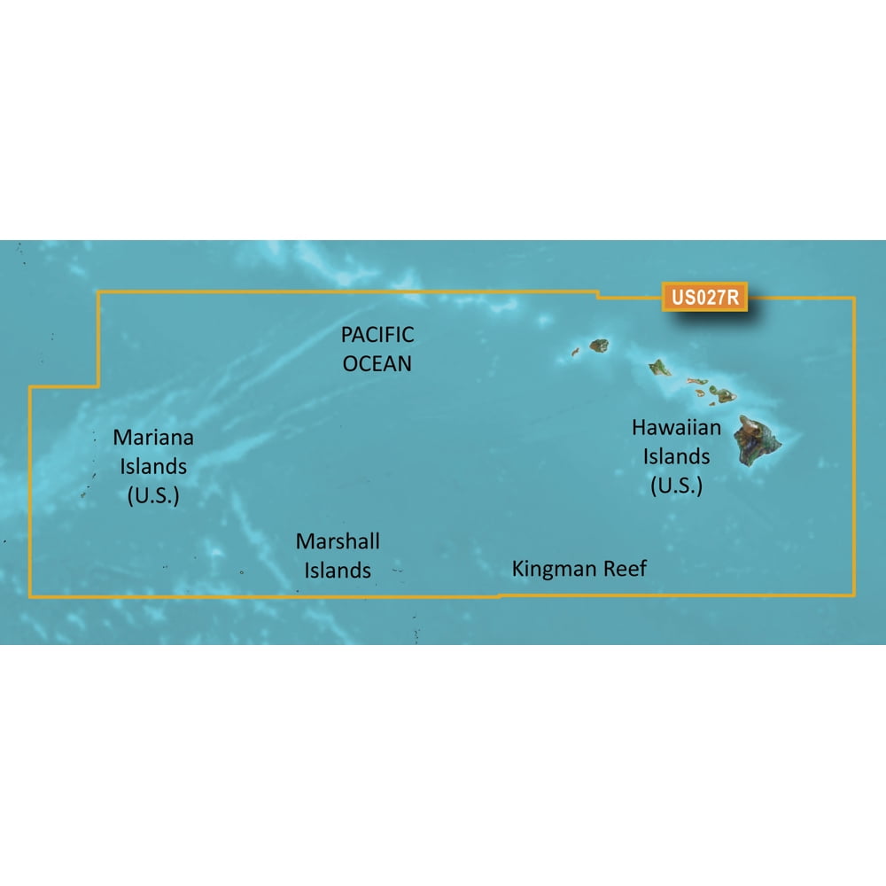 Garmin Bluechart G2 Vision VUS027R Hawaiian Is - Mariana Is - SD Card