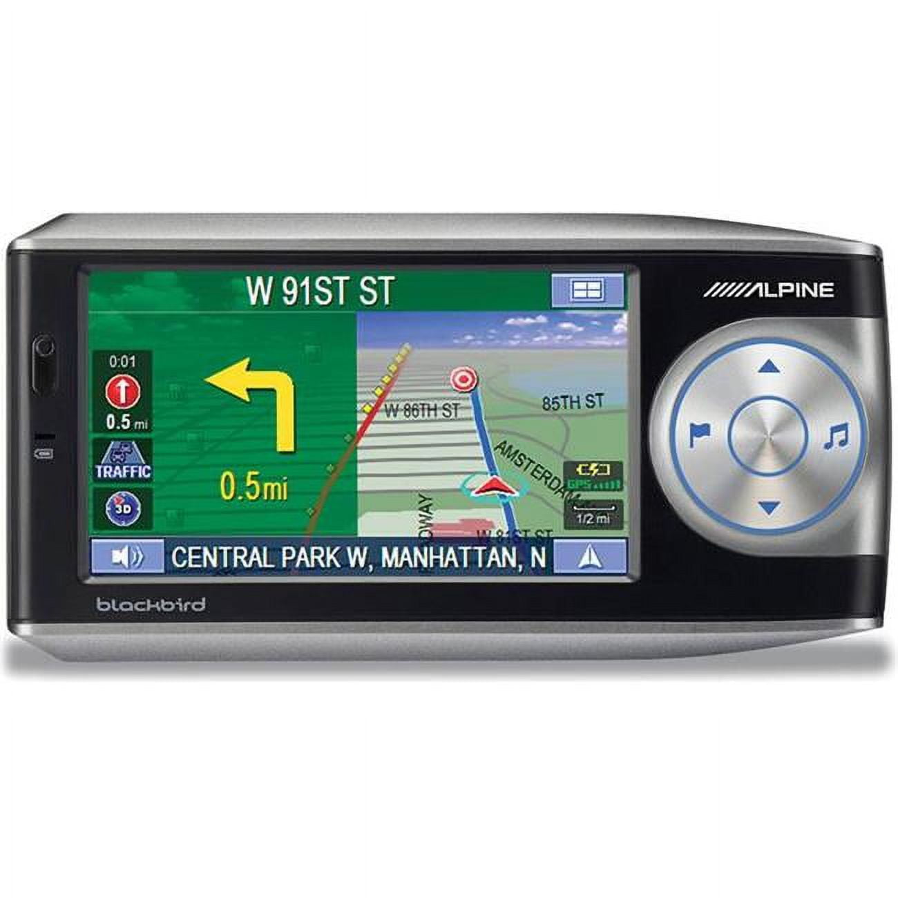 4 in. Blackbird II Portable TFT LCD Touchscreen GPS Navigation Unit