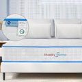 10 Inch Queen Mattress with Pillows, 4 Sizes Gel Memory Foam Mattress Bed in Recorder Box Medium Firm Hybrid Mattress CertiPUR-US Certified 10-year Warranty, Queen