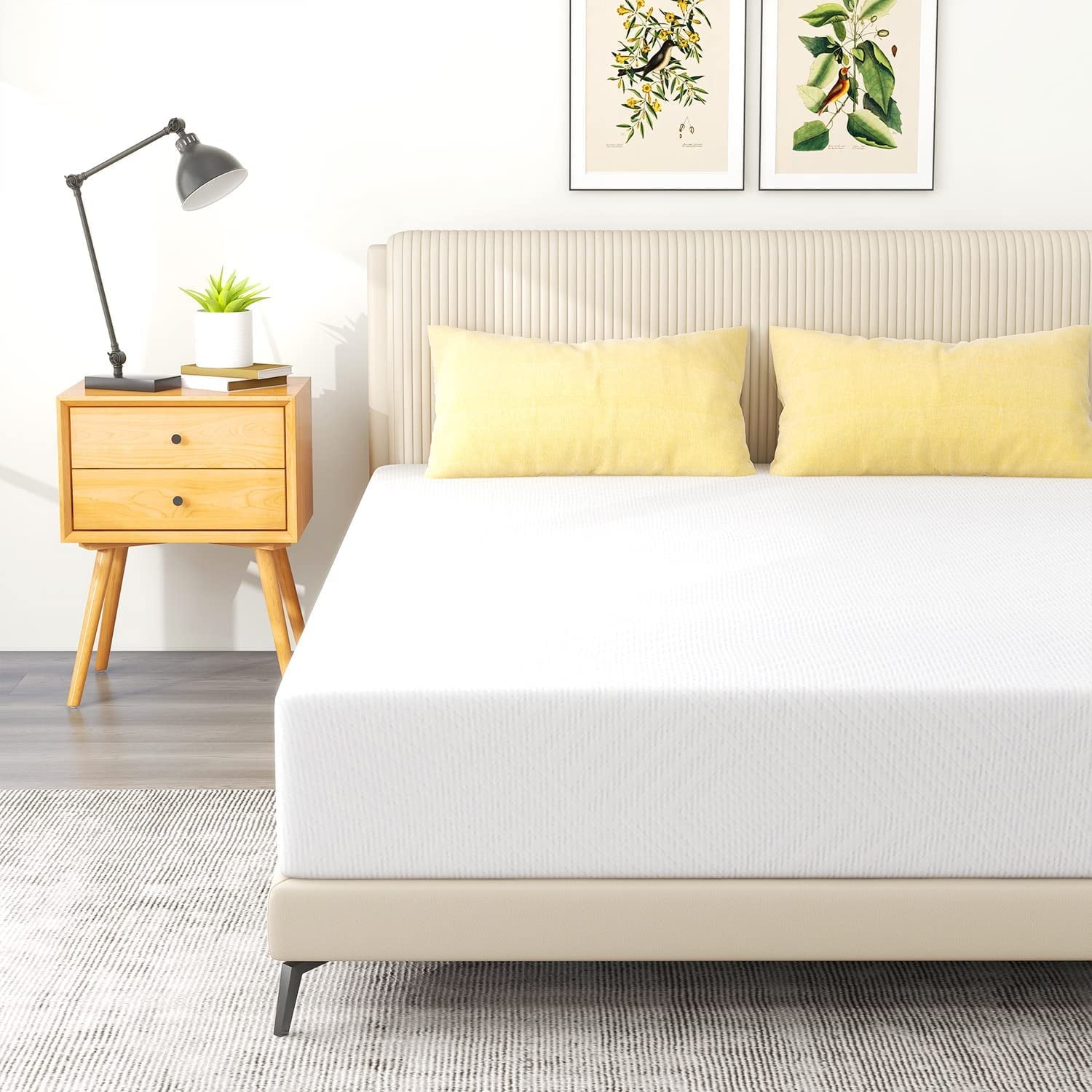 10'' Twin Size Mattress, Gel Memory Foam Mattress with Breathable Soft Cover, Mattress In Lens Box