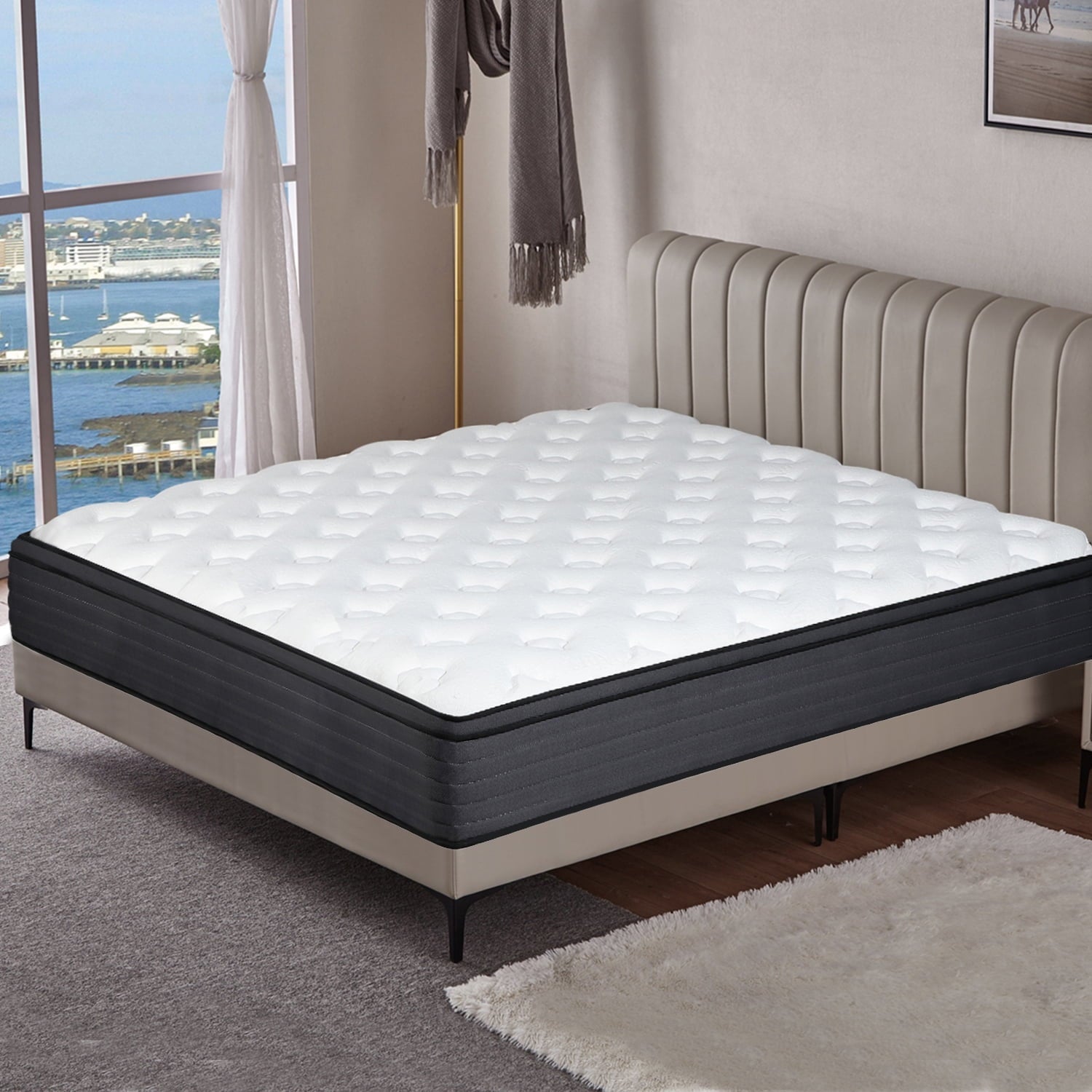 10 inch King Mattress,Hybrid Mattresses Medium Firm in Recorder Box