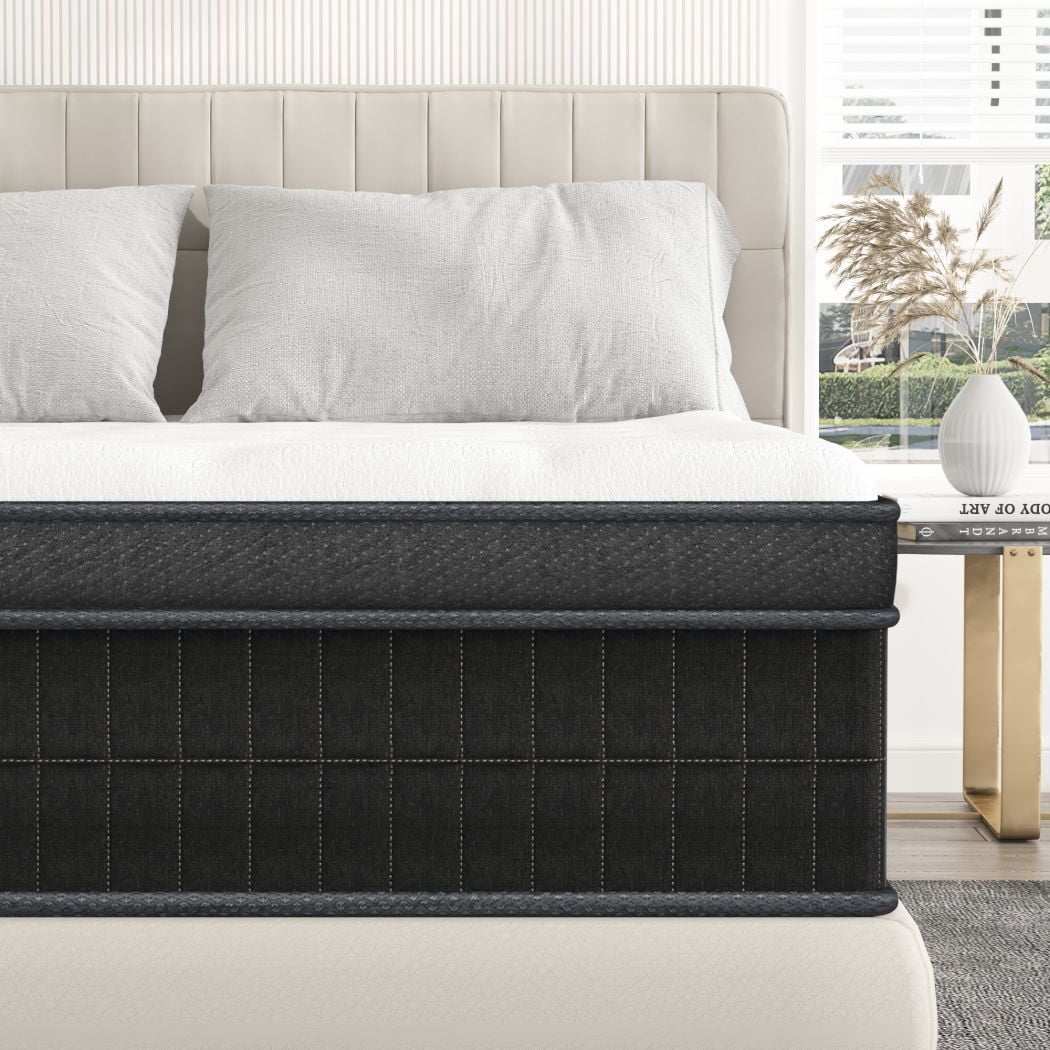 12 Full Hybrid Mattress CertiPUR-US Certified Memory Foam Pocket Spring Mattress Medium Firm in Recorder Box