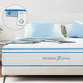12 Inch King Mattress with Pillows, 4 Sizes Gel Memory Foam Mattress Bed in Camcorder Box, Twin Bed Mattress Individual Pocket Springs Motion Isolation, Medium Firm 10-Year Warranty, King