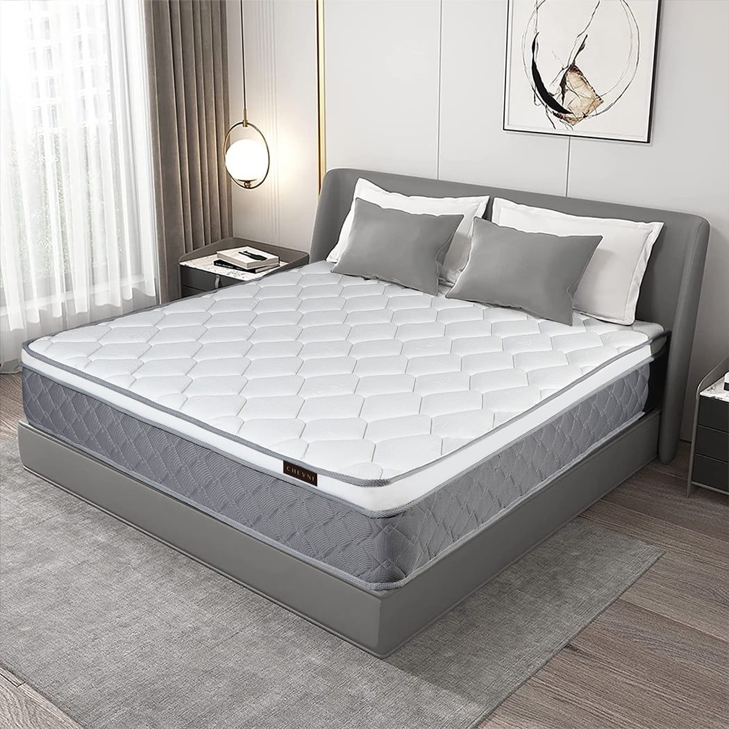 14 Queen Mattress Gel Memory Foam Pocket Spring Hybrid Mattress in Lens Box