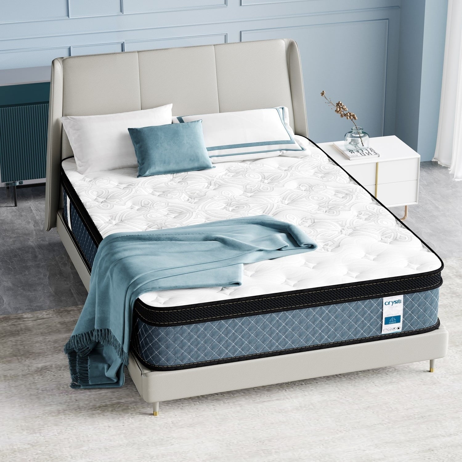 14-inch Hybrid Mattress in Lens Box Full