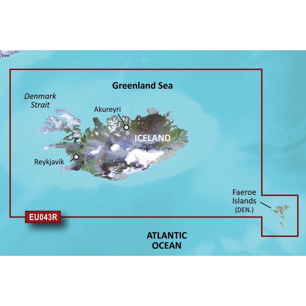Garmin BlueChart? g3 Vision? HD - VEU043R - Iceland & Faeroe Islands - microSD?/SD?