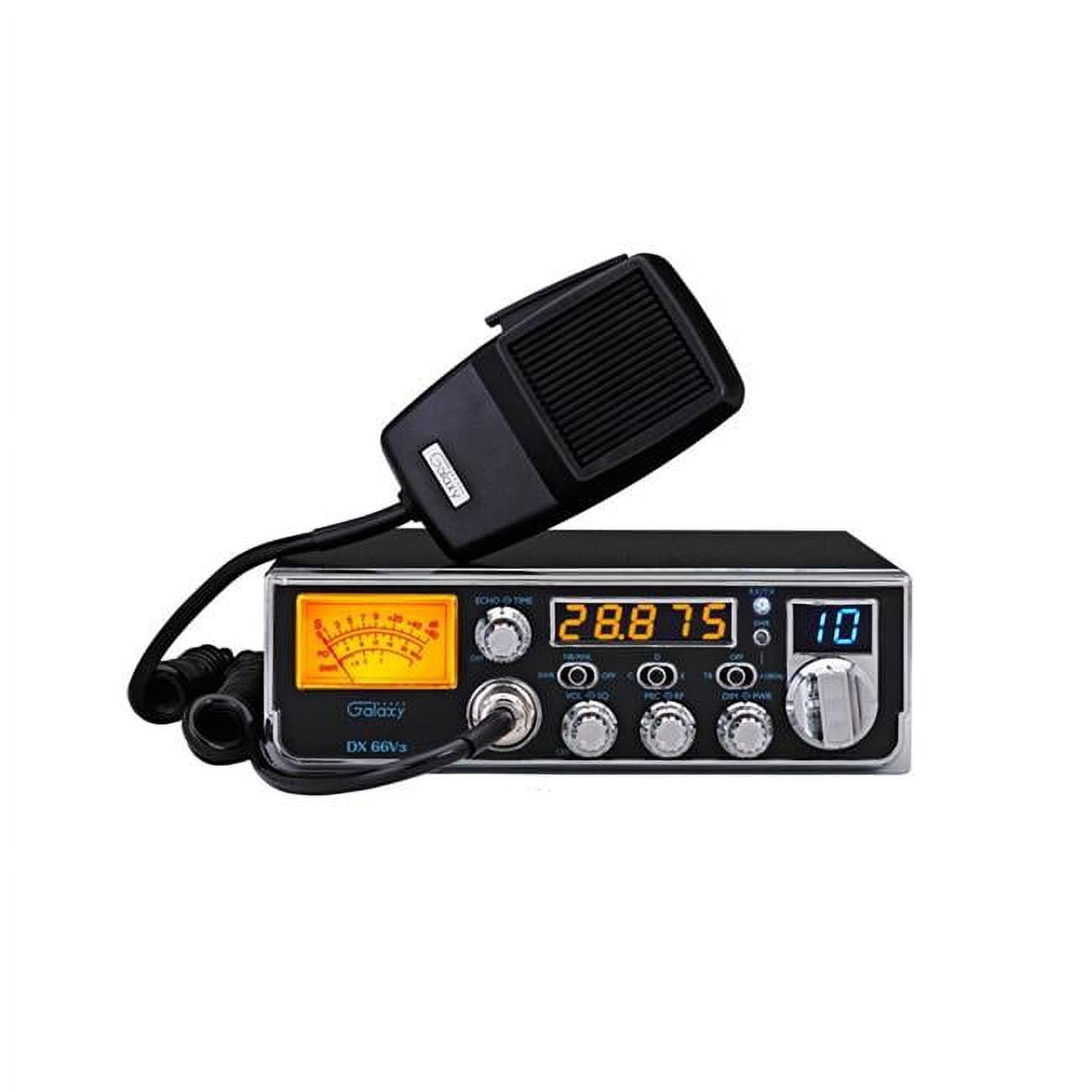 Galaxy DX66V3 10 Lens Compact Radio with 5 Digit Frequency Counter & LED Factory Repair Kit, Orange