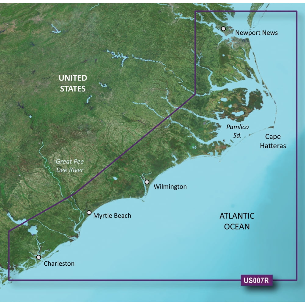 Garmin Norfolk-Charleston Bluechart G2 Vision SD Card 010-C0708-00