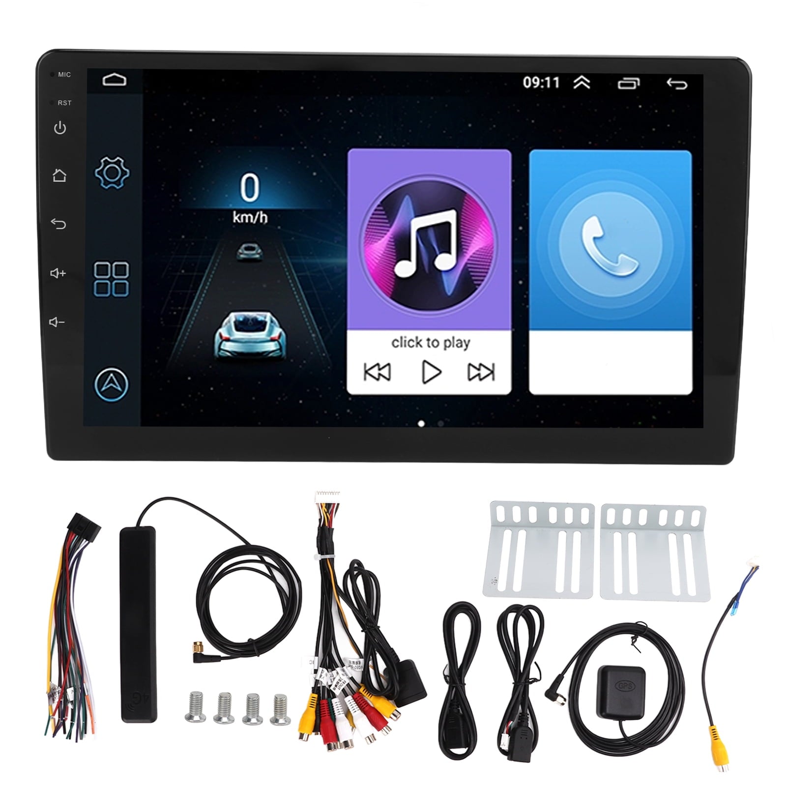 10in GPS Navigation 8Core 2+32G 2.5D HD Large Capacitive Screen 1280x720 for Android System Universal
