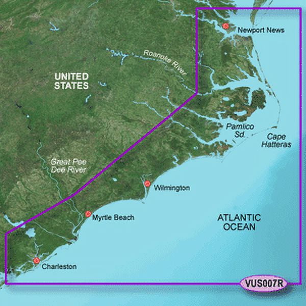 Garmin BlueChart? g3 Vision? HD - VUS007R - Norfolk - Charleston - microSD?/SD?