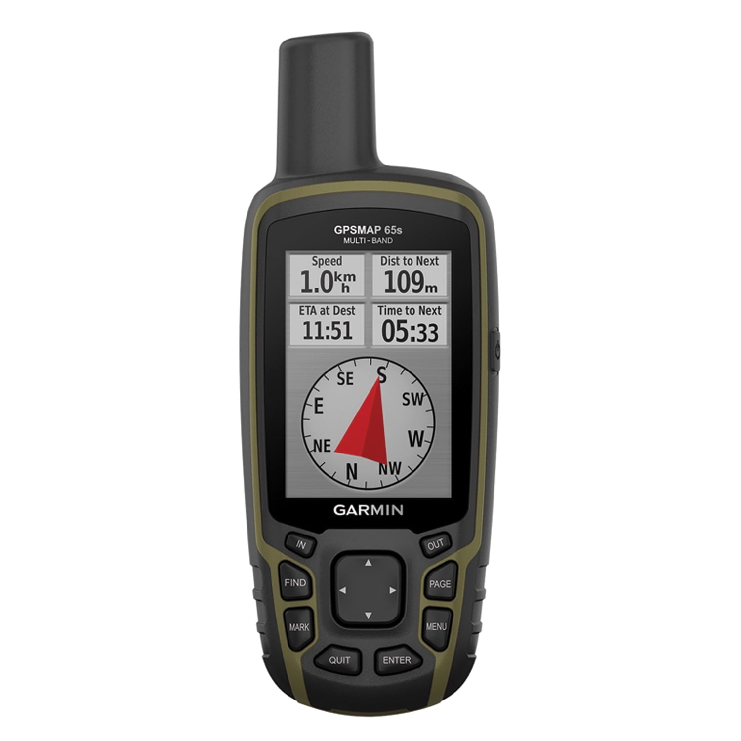Garmin GPSMAP 65S Handheld Multi Band Multi GNSS GPS Compass 2.6 Display
