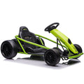24V Go Kart for Kids 8-12 Years Extra Powerful Motors Green