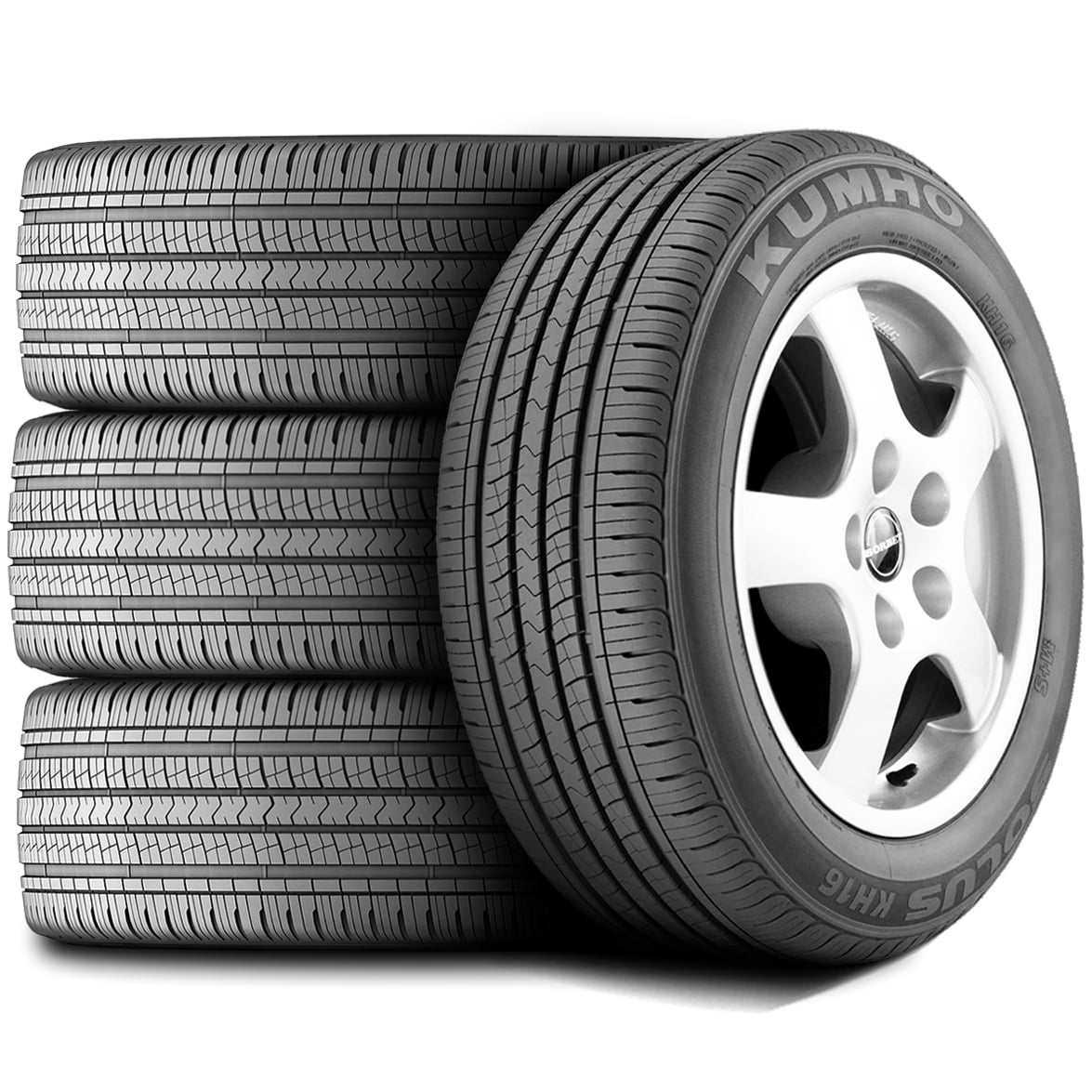Set of 4 (FOUR) Kumho Solus KH16 225/55R19 99H (OE) A/S All Season Tires Fits: 2020 Ford Escape Titanium Plug-In Hybrid, 2014-20 Dodge Journey Crossroad