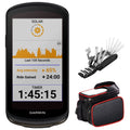 Garmin 010-02503-20 Edge 1040 Solar GPS Cycling Bike Computer Bundle with Deco Gear 16-in-1 Multi-Function Bike Mechanic Repair Tool Kit and Deco Essentials Bike Frame Cell Phone Mount