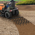 SKYSHALO Drag Harrow 4'x 4' ATV Lawn Rake Chain Field Drag for Landscape Leveling