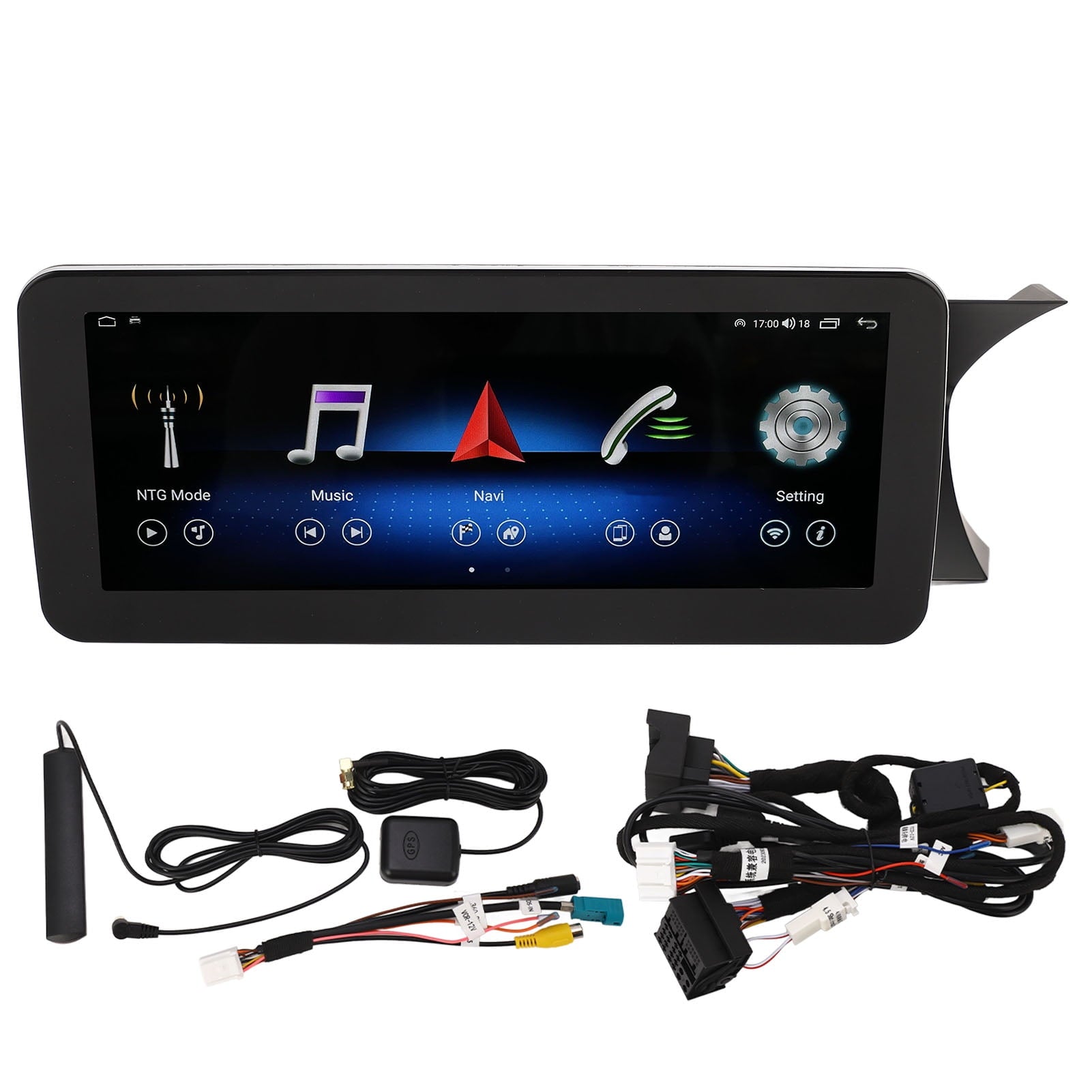 Automobile GPS Navigation HD 10.25 Inch Screen for Benz C-Class W204 NTG4.5 System RHD with Android 12 Carplay