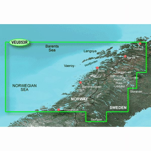 Garmin BlueChart? g3 Vision? HD - VEU053R - Trondheim - Troms? - microSD?/SD?