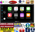 03-06 JEEP WRANGLER TJ GPS NAVIGATION SYSTEM APPLE CARPLAY ANDROID AUTO STEREO