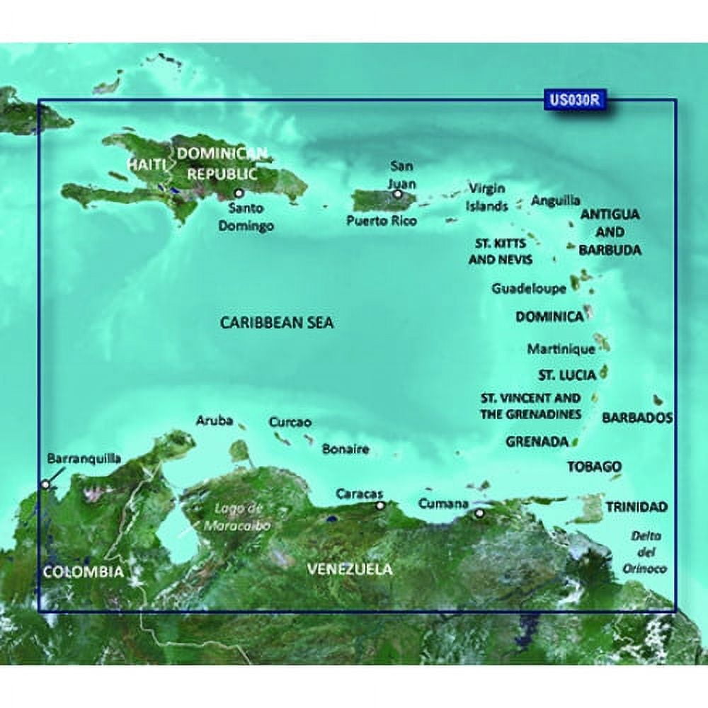 Garmin BlueChart g3 Vision HD VUS030R Southeast Caribbean Digital Map