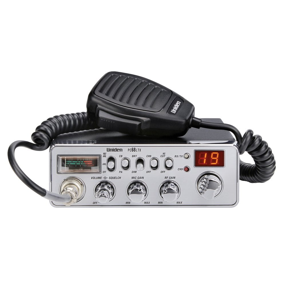 Uniden PC68LTX 40 Channel Mobile Fixed Mount CB Radio w/PA