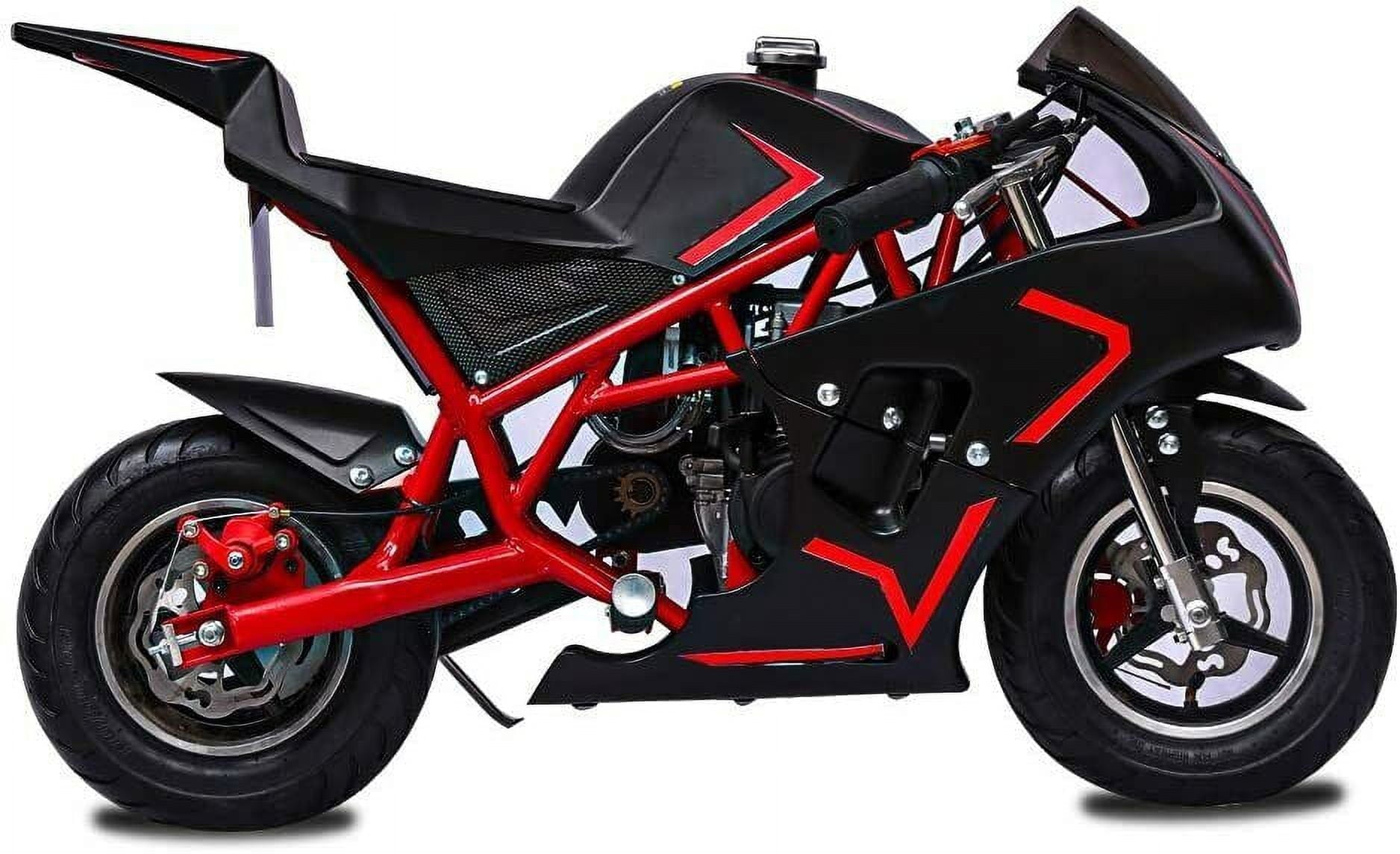 Kids Boys Girls Red Pocket Bike Mini Motorcycle Gas Powered2 Stroke 40CC
