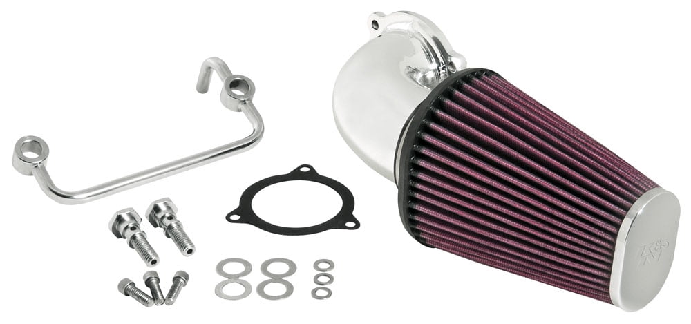 K&N Cold Air Intake Kit: Superior Performance, Guaranteed Screen Increase Horsepower: 2008-2017 HARLEY DAVIDSON (Softail, Heritage, Fat Boy, Breakout, Road King, Street Glide, other select models) 57-1122P
