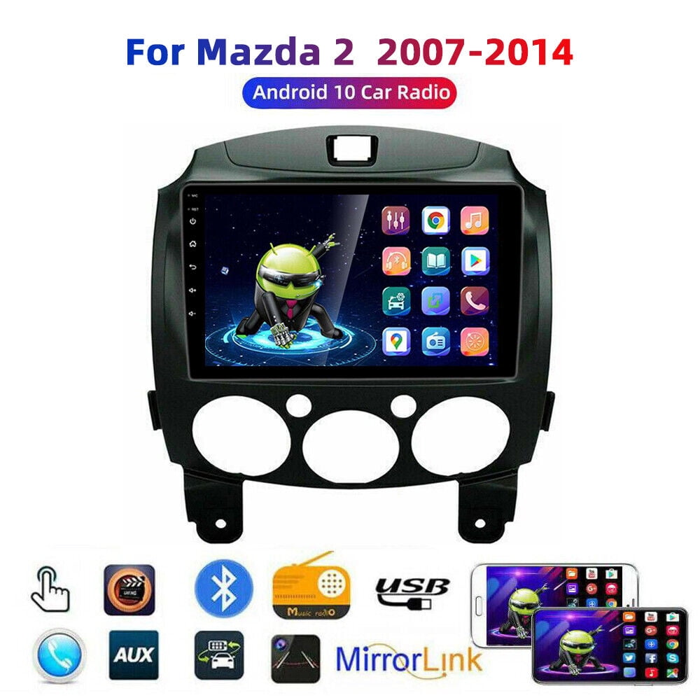 JMANCE Automobile GPS Navigation for Mazda 2 2007-2014 Bluetooth Android 10 GPS Radio Quad Core 2+32GB