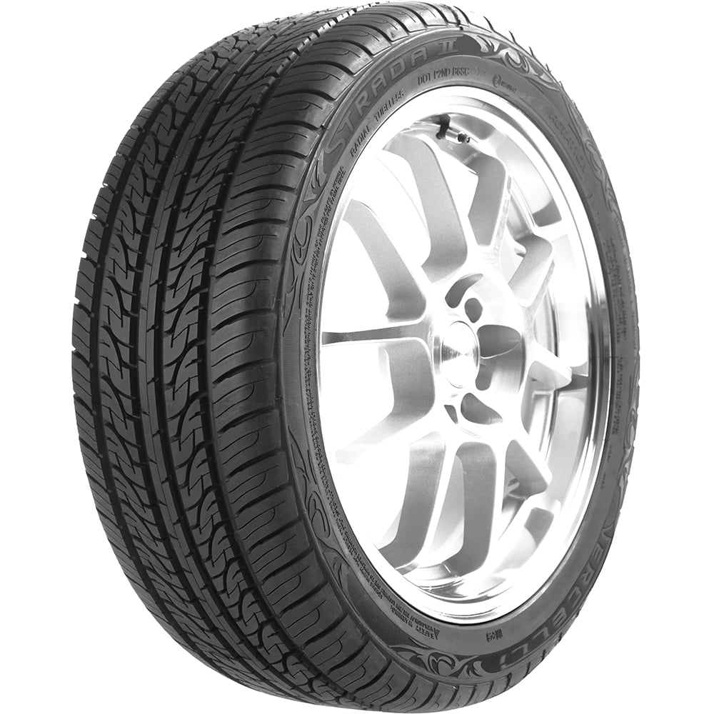 Set of 4 (FOUR) Vercelli Strada II 215/45R17 91W XL Car Car Performance A/S Tires Fits: 2011-13 Honda Civic Si, 2010-11 Toyota Prius Base