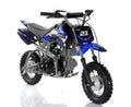 Apollo AGB-21C Fully Automatic 70cc Dirt Bike Gas Medium dirtbike for Kids - Sporty Blue Color