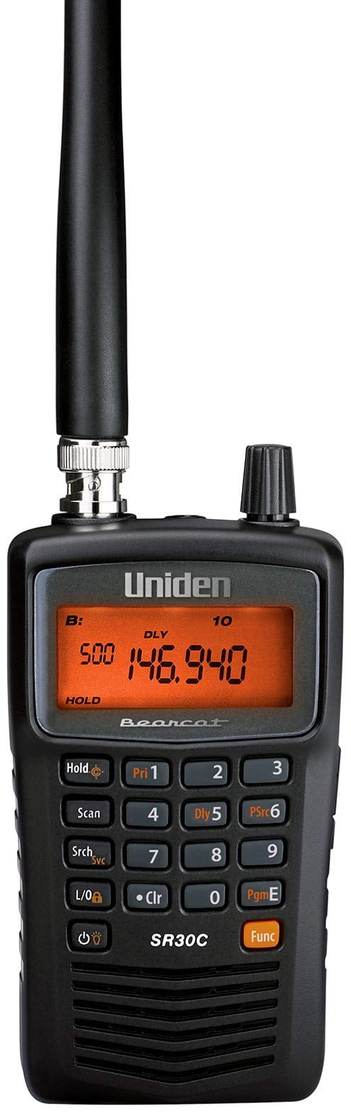 Uniden SR30C Portable Compact Handheld Scanner With Temporary Lockout (2 Pack)
