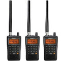 Uniden SR30C Portable Compact Handheld Scanner With Flexible Antenna (3 Pack) with NMEA 0183 In/Out