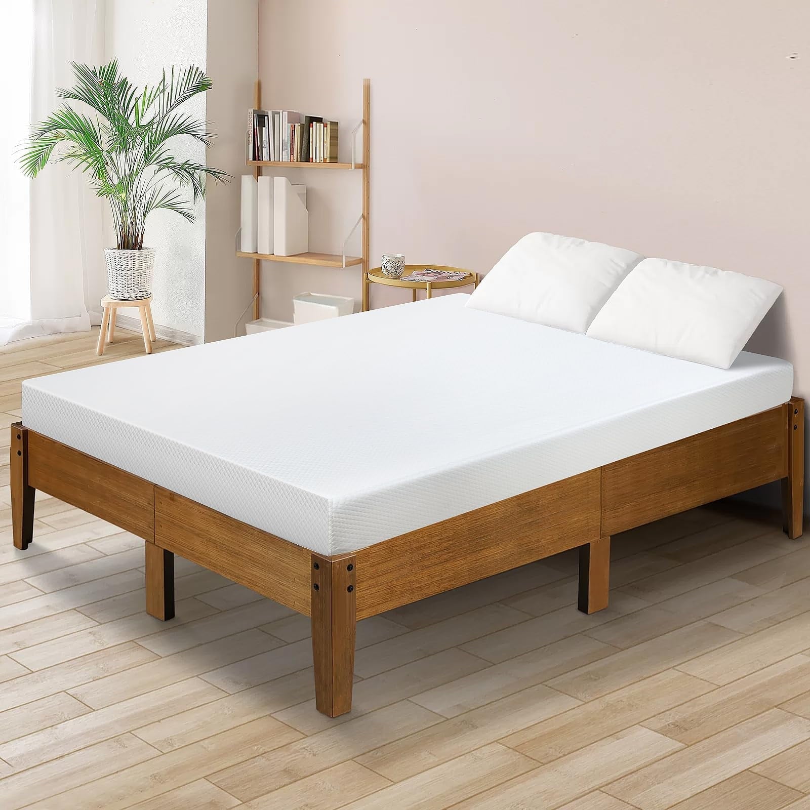 5 inch Queen Size Mattress Gel Memory Foam Mattress with Removable Soft Cover Medium Firm Mattresses CertiPUR-US Certified/Bed-in-a-Box for Cool Sleep Relieving Pressure Relief