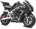 New Youth Kids White Pocket Bike Gas Powered Motor 40CC 2 Stroke Mini Motorcycle