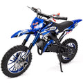 Chepei 49cc Mini Dirt Bike for Kids 2-Stroke Engine off Road Gas Motorcycle for 10tyre (Blue)