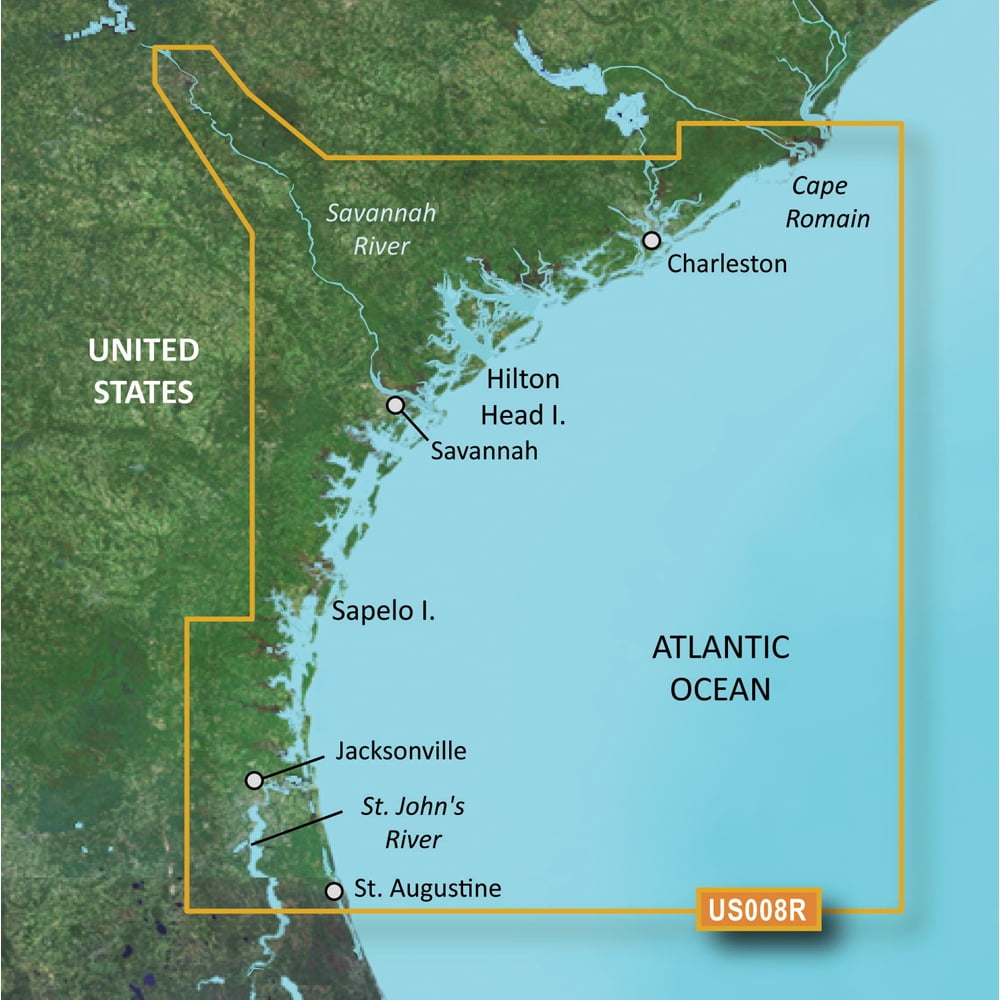 Garmin 010-C0709-00 Bluechart g2 vision VUS008R, Charleston Screen Jacksonville