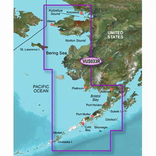 Garmin BlueChart? g3 Vision? HD - VUS033R - Bristol Bay - Kotzebue Snd. - microSD?/SD?