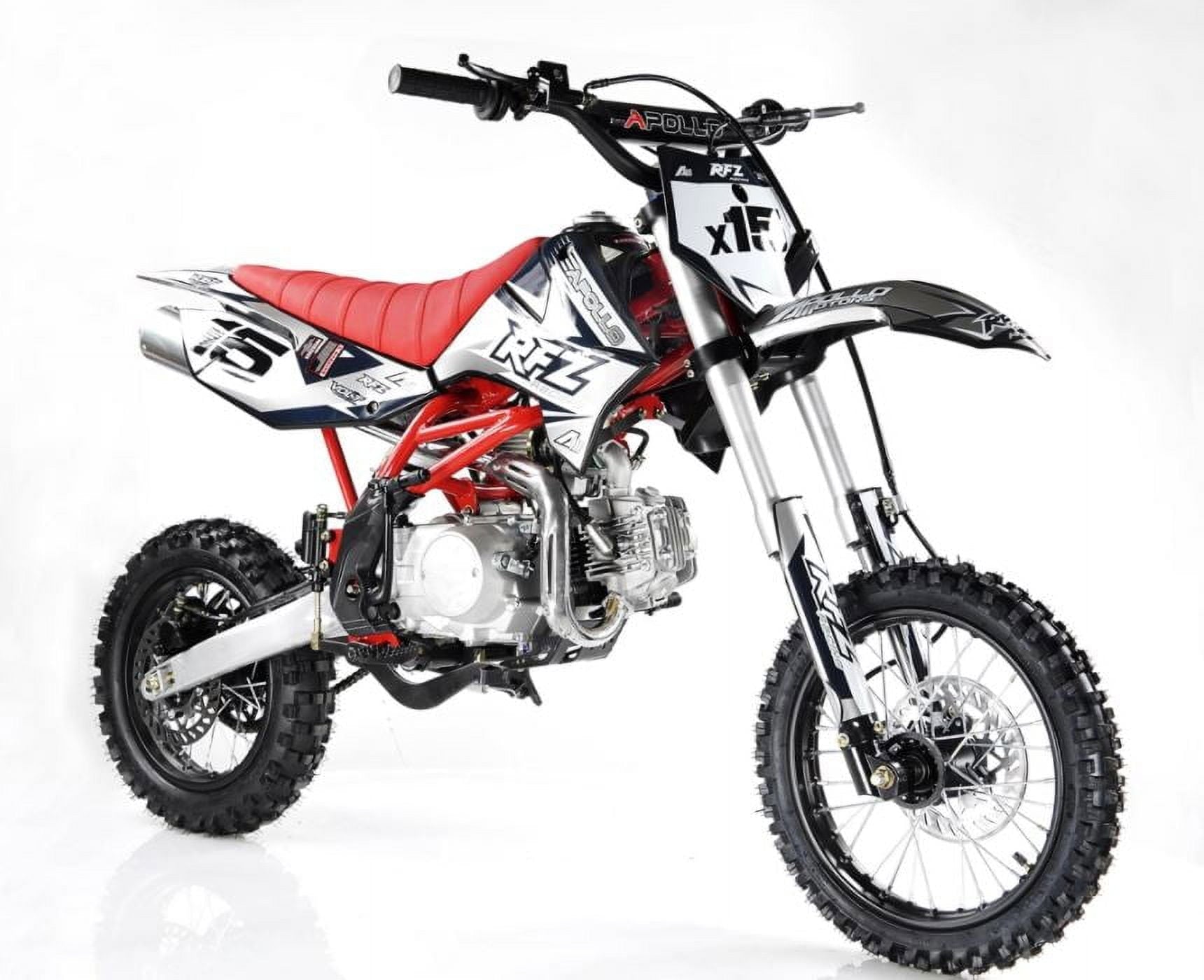 APOLLO 2021 DB-X15 125cc Manual Clutch 4 SPEED Dirt Bike GAS Brand New Dirt Bike Pit Big Boys Adults Youth Big tires 125 cc - Choose your color