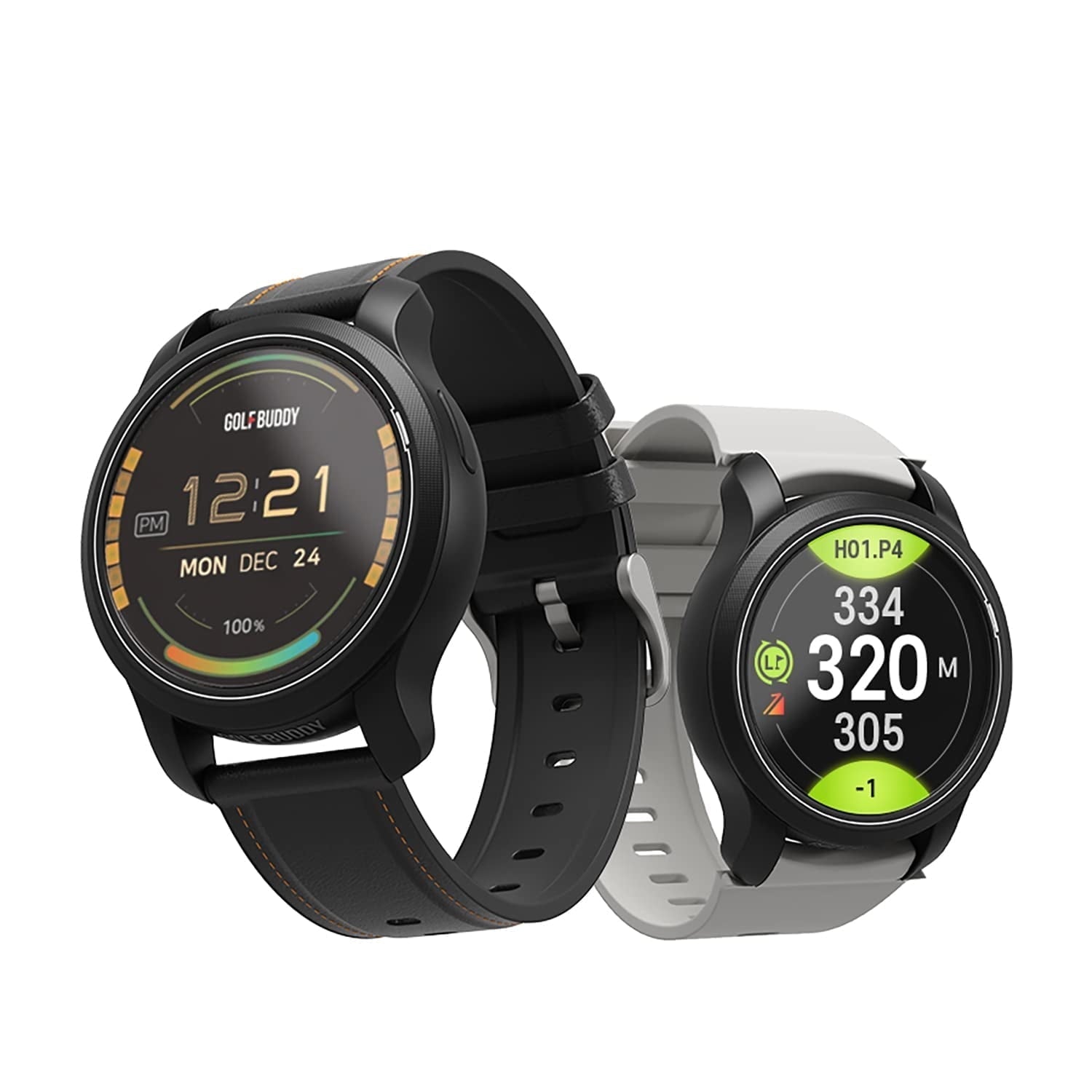GOLFBUDDY Aim W12 Golf GPS Watch Touchscreen Hole Preview Green Undulation IPX7 Waterproof