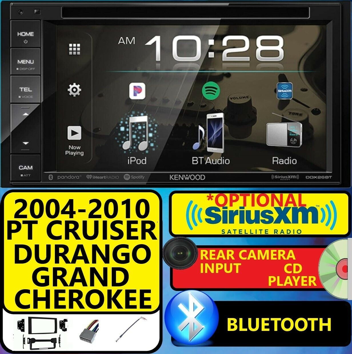 2004 2010 PT CRUISER DURANGO GRAND CHEROKEE STEREO GPS OPTIONAL SIRIUSXM
