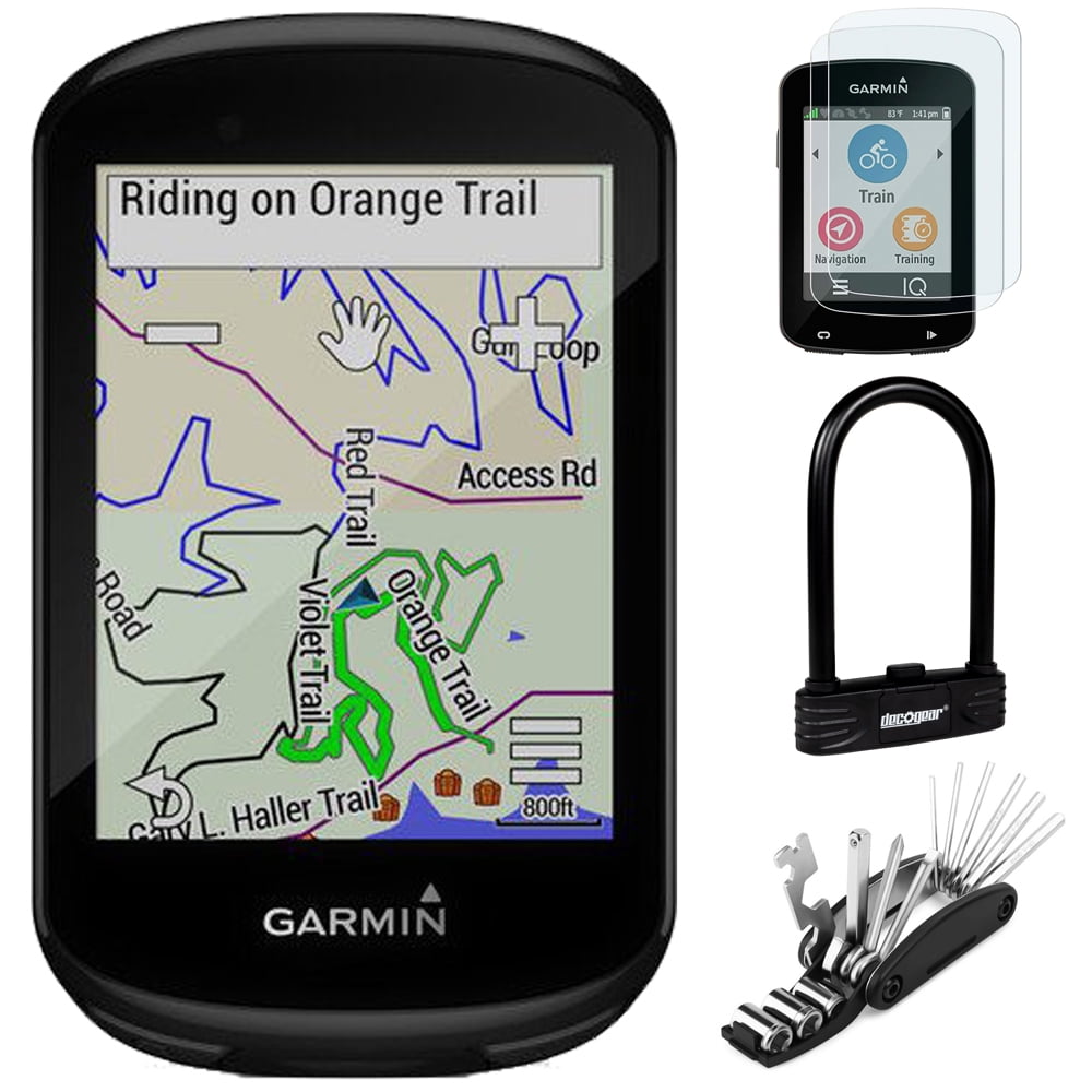 Garmin 010-02061-00 Edge 830 GPS Cycling Computer Bundle with Screen Protector, Scratch Resistant Tempered Glass, Heavy Duty Combination U-Lock and 16-in-1 Multi-Function Bike Tool Kit