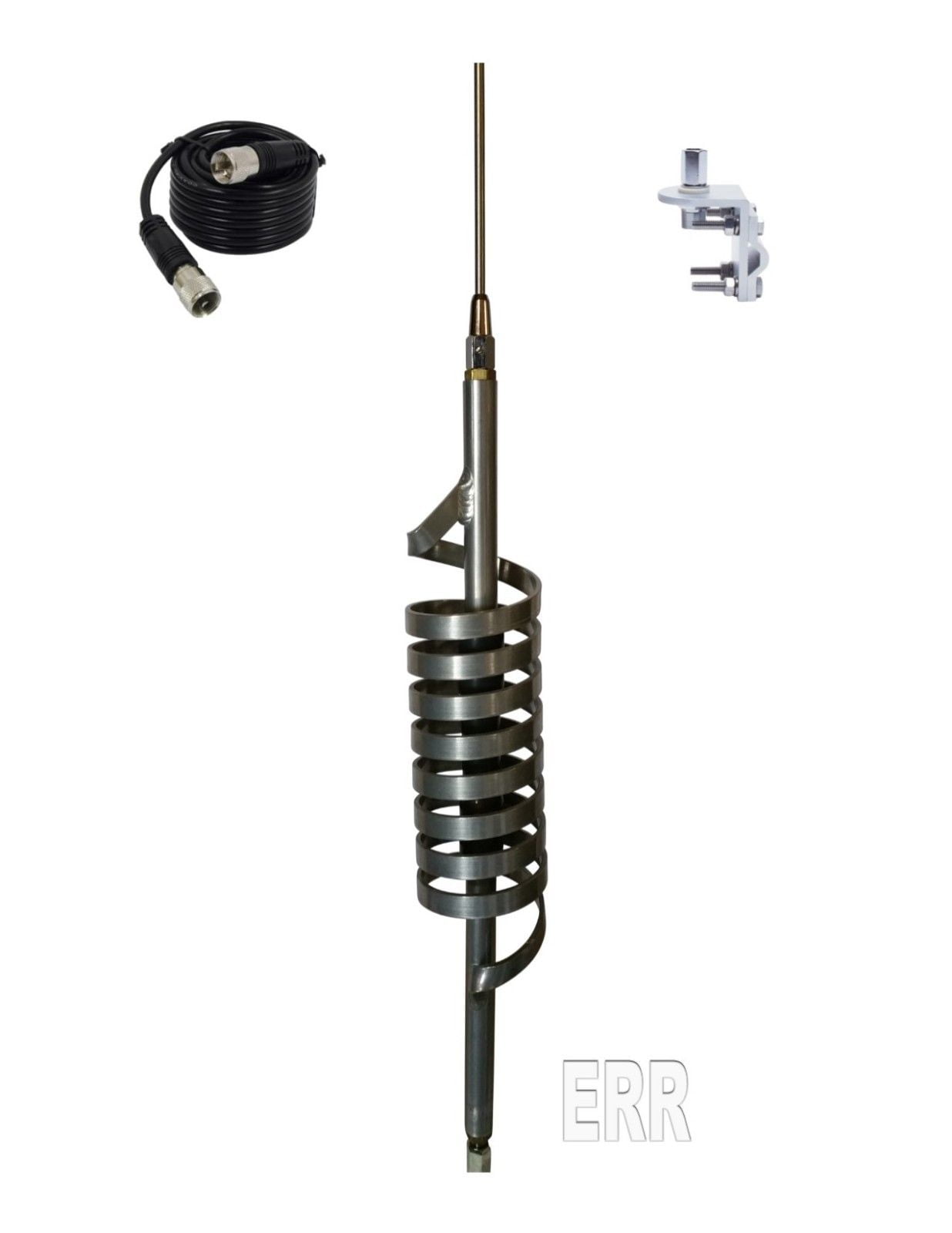 Monkey Made MM9 CB Radio Antenna, Short Shaft, 18FT COAX, BRACKET & STUD