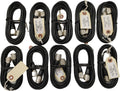10 Lot Workman CX-9-PL-PL 9 FT RG58AU CB Radio Antenna Coax Cable Molded PL259