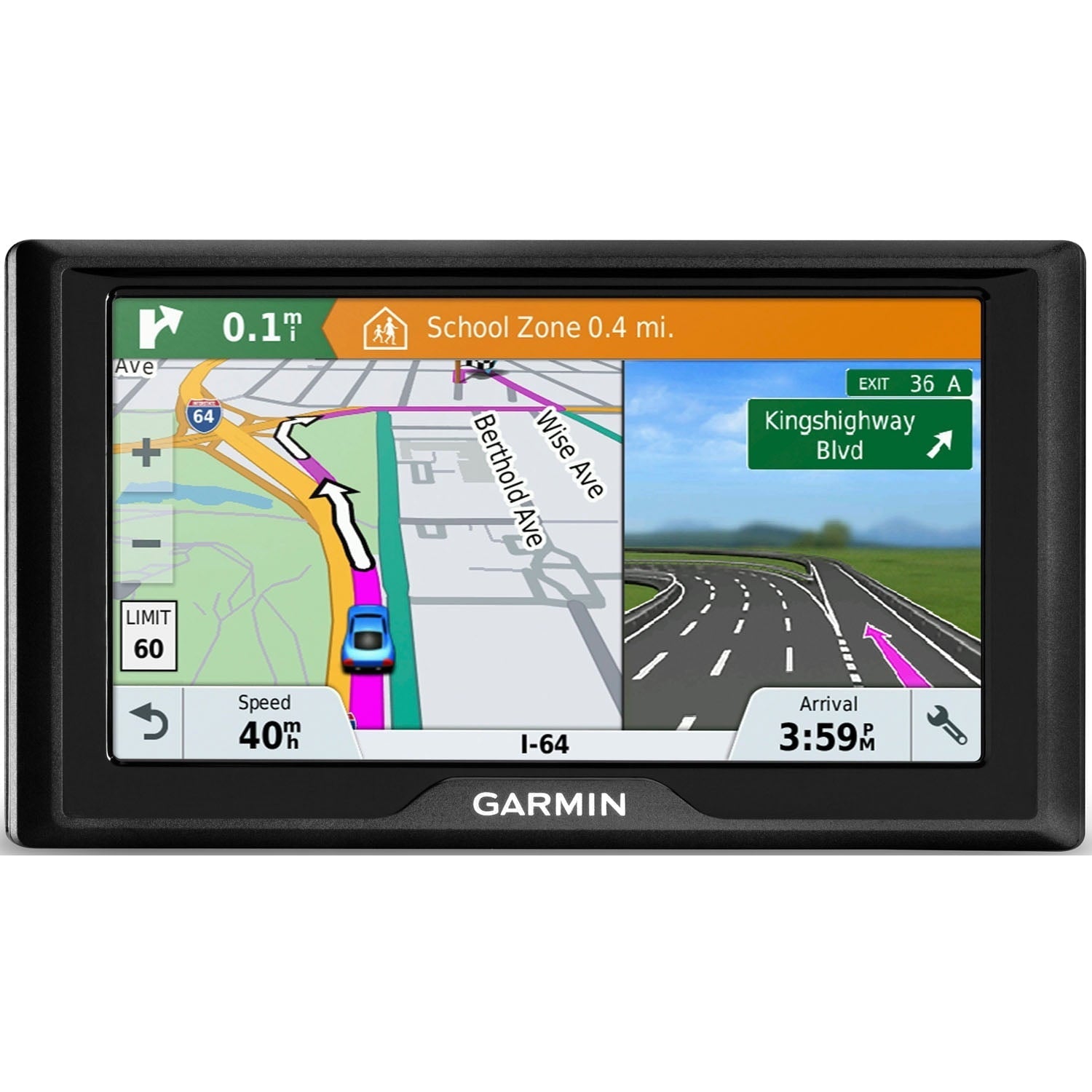 Garmin Drive 61 GPS Navigator with Lifetime Maps of U.S. & Canada