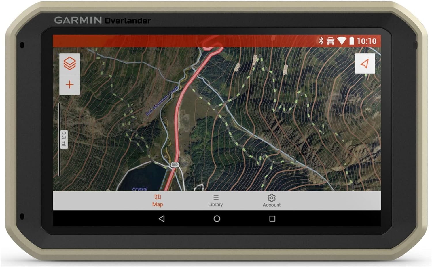 Refurbished Garmin Overlander Rugged Multipurpose Navigator for Off-Grid Guidance - 010-02195-00 Gray - No Map