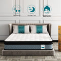 8 Twin Size Memory Foam Hybrid Mattress Crystli Pocket Innerspring Mattresses in Recorder Box