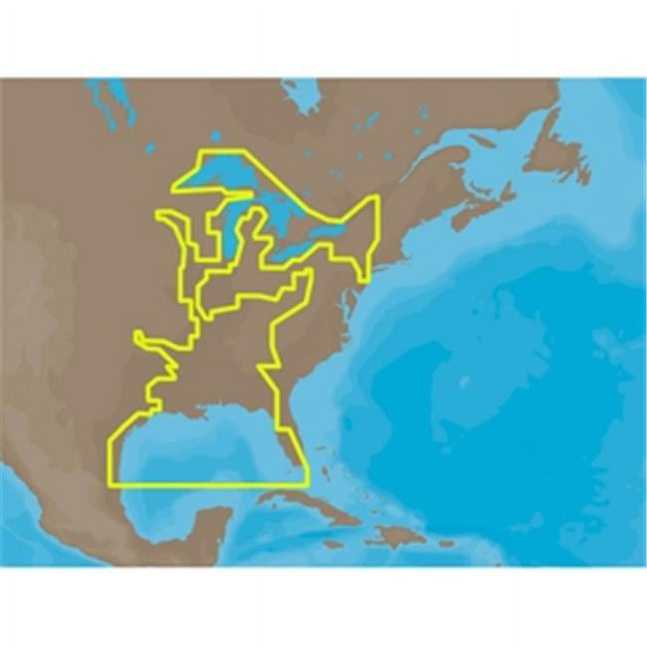 C-map Max Na-m023 - U.s. Gulf Coast & Inland Rivers - Sd&trade; Card
