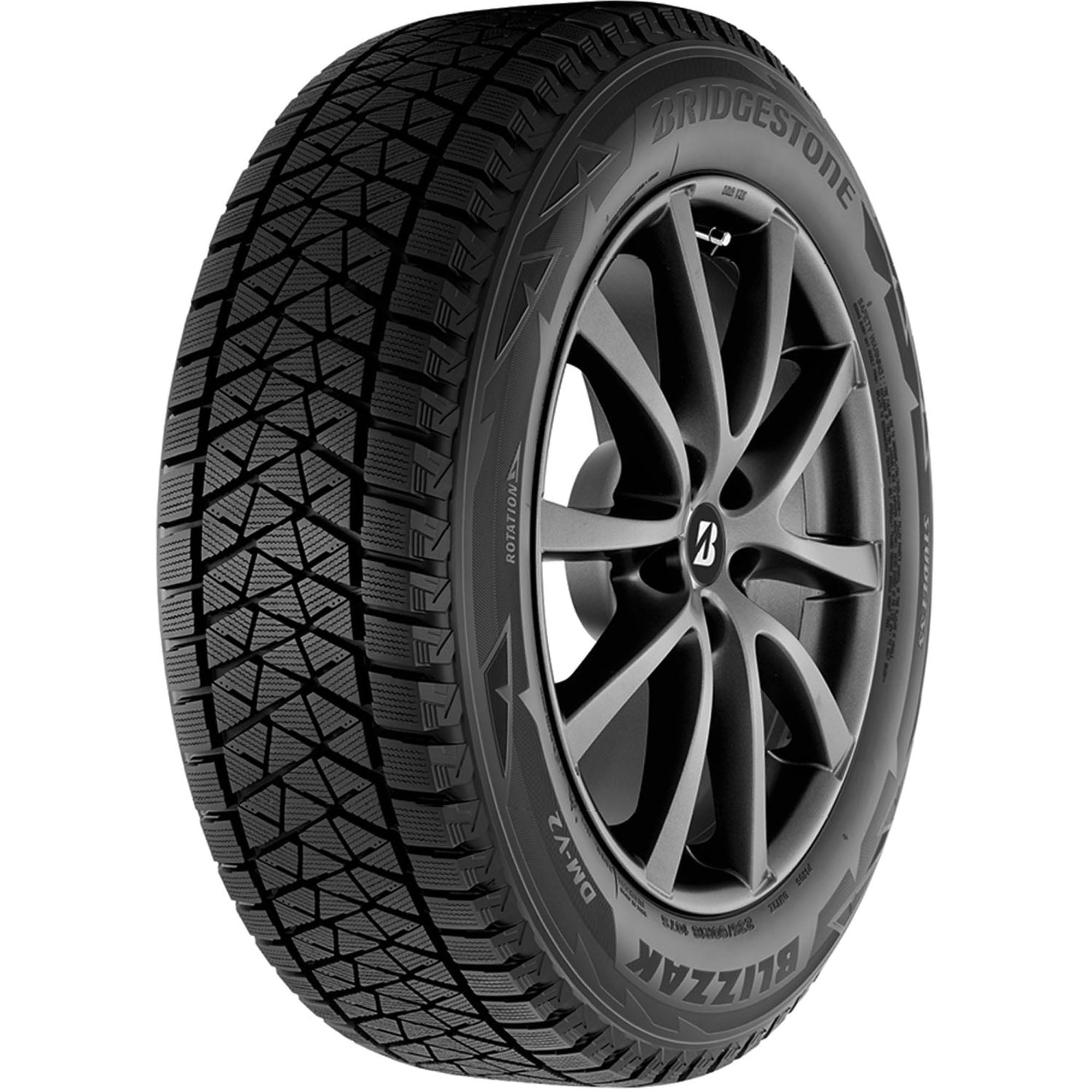 Bridgestone Blizzak DM-V2 Winter 245/60R18 105S Light Truck Tire Fits: 2011-19 Ford Explorer XLT, 2016-21 Honda Pilot EX-L