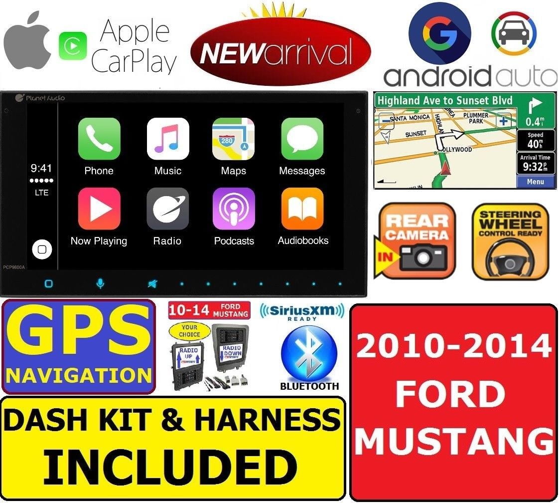 2010-14 MUSTANG GPS NAVIGATION SYSTEM APPLE CARPLAY ANDROID AUTO BLUETOOTH